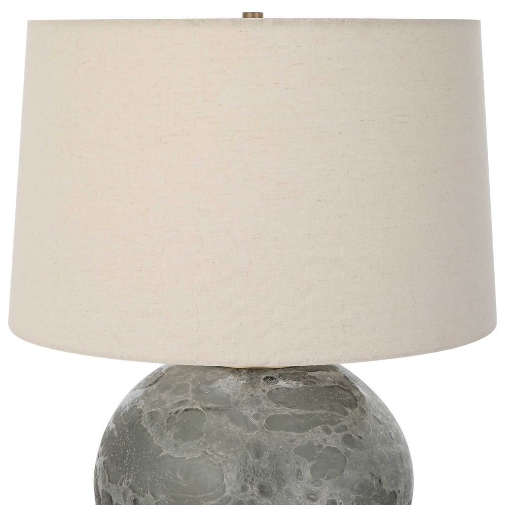 Lunia Gray Glass Table Lamp