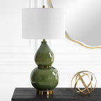 Gourd Green Table Lamp