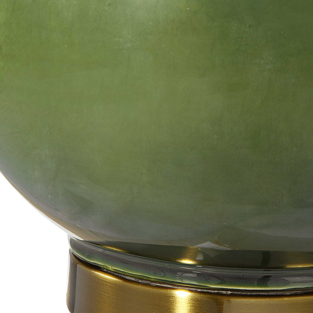 Gourd Green Table Lamp
