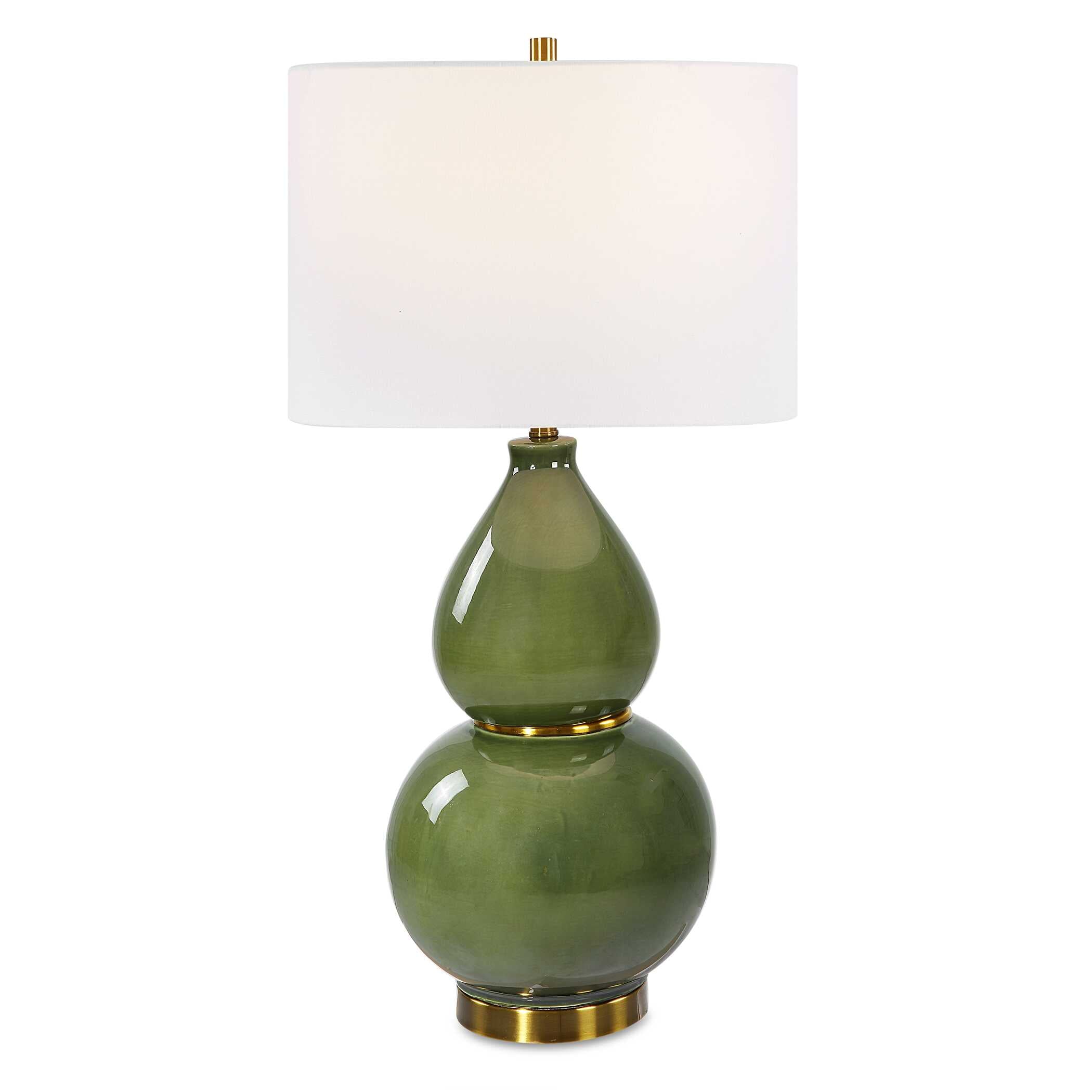 Gourd Green Table Lamp