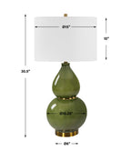 Gourd Green Table Lamp