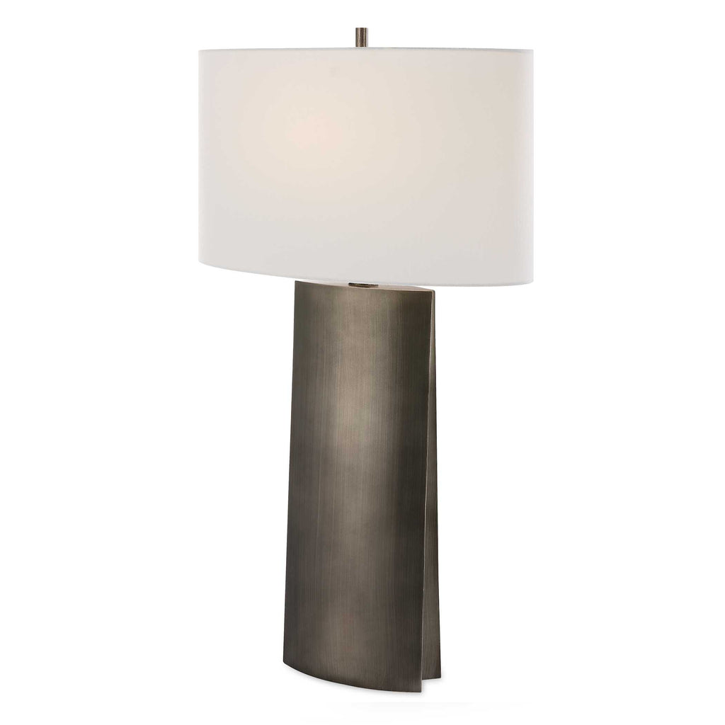V-Groove Modern Table Lamp