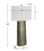 V-Groove Modern Table Lamp