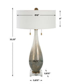 Cardoni Bronze Glass Table Lamp