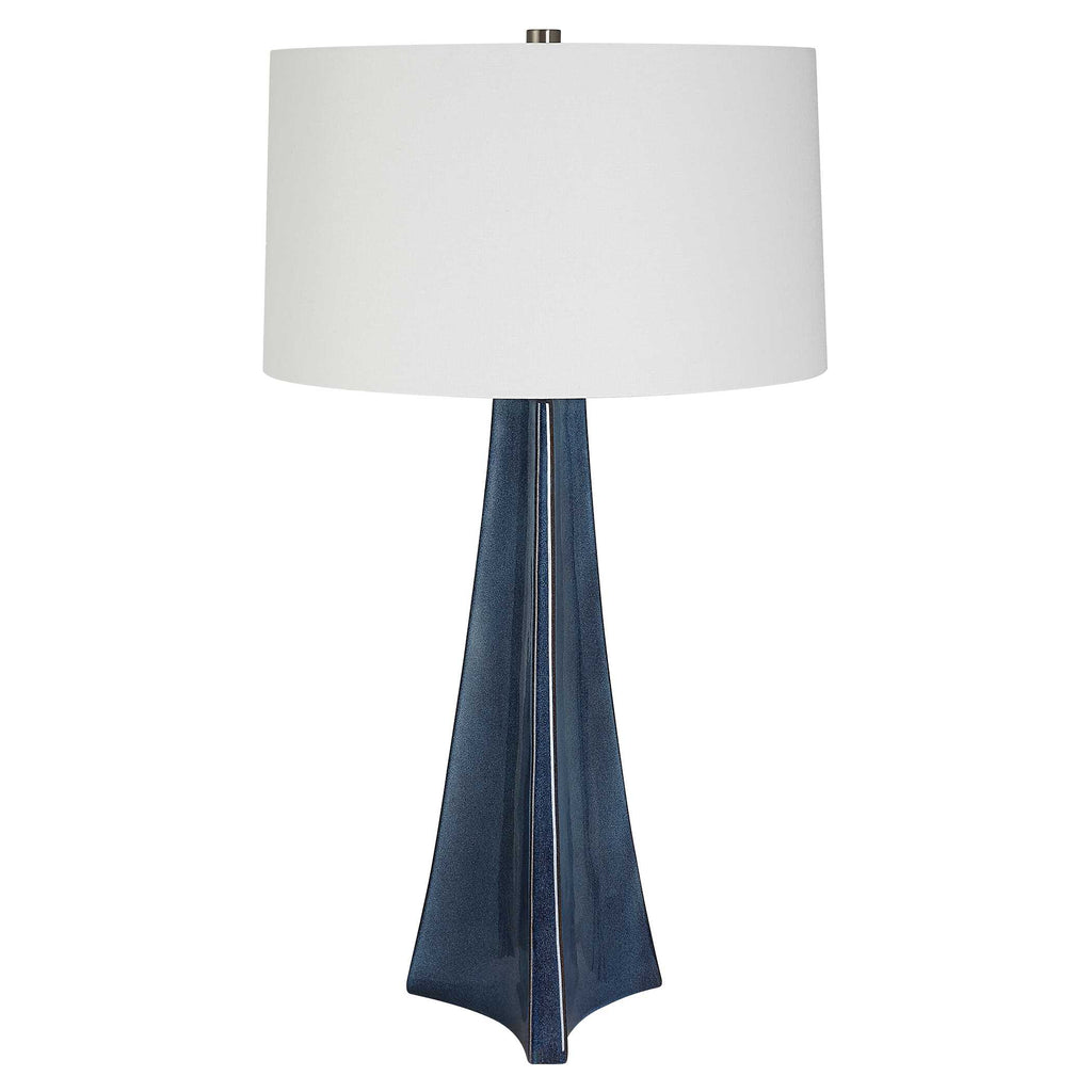 Teramo Scalloped Ceramic Table Lamp