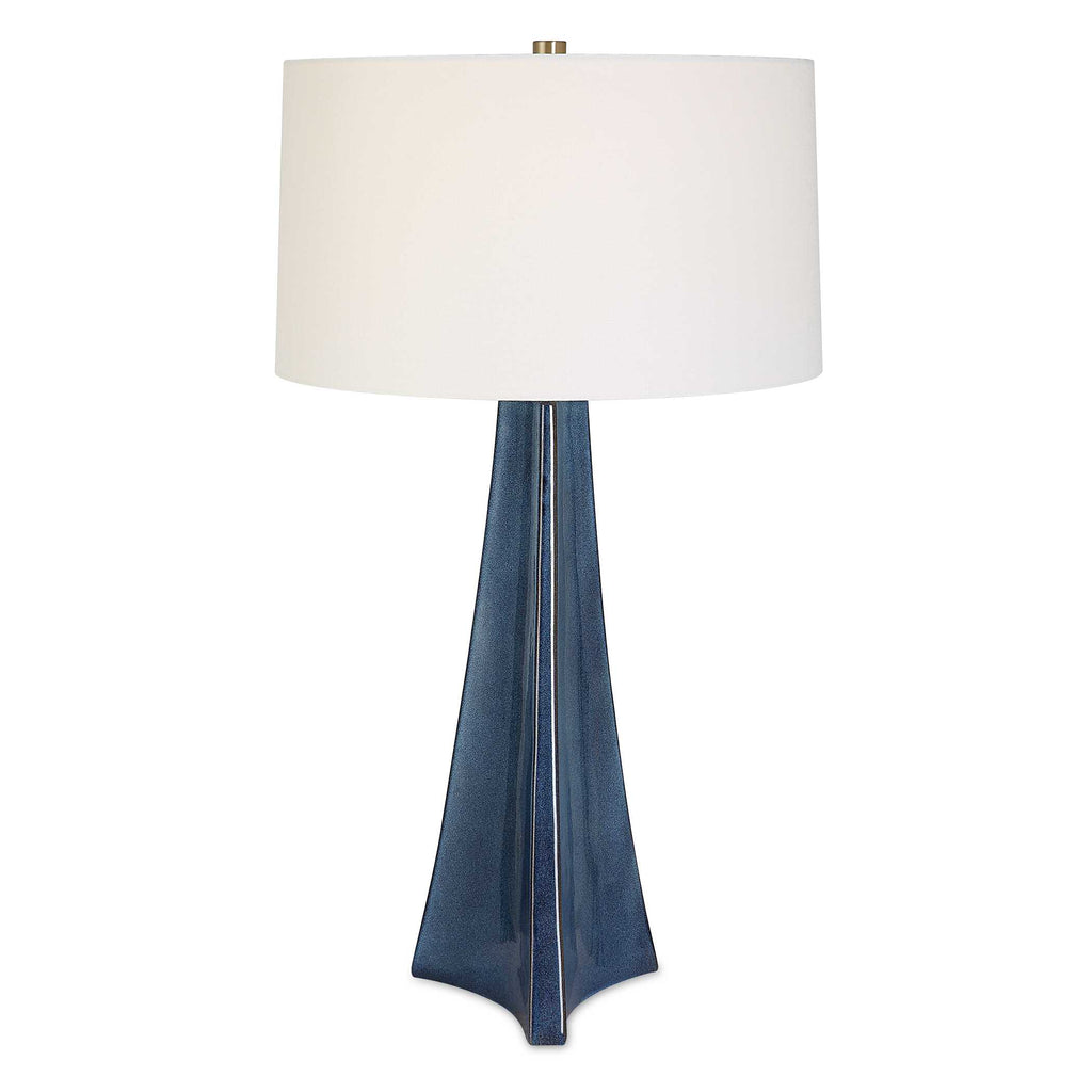 Teramo Scalloped Ceramic Table Lamp