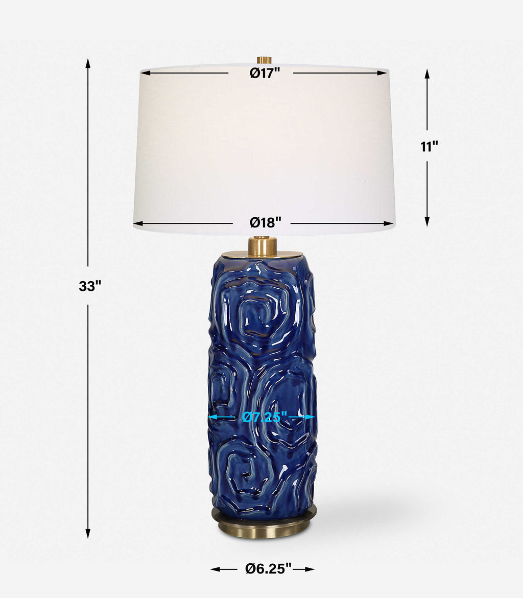 Zade Blue Table Lamp