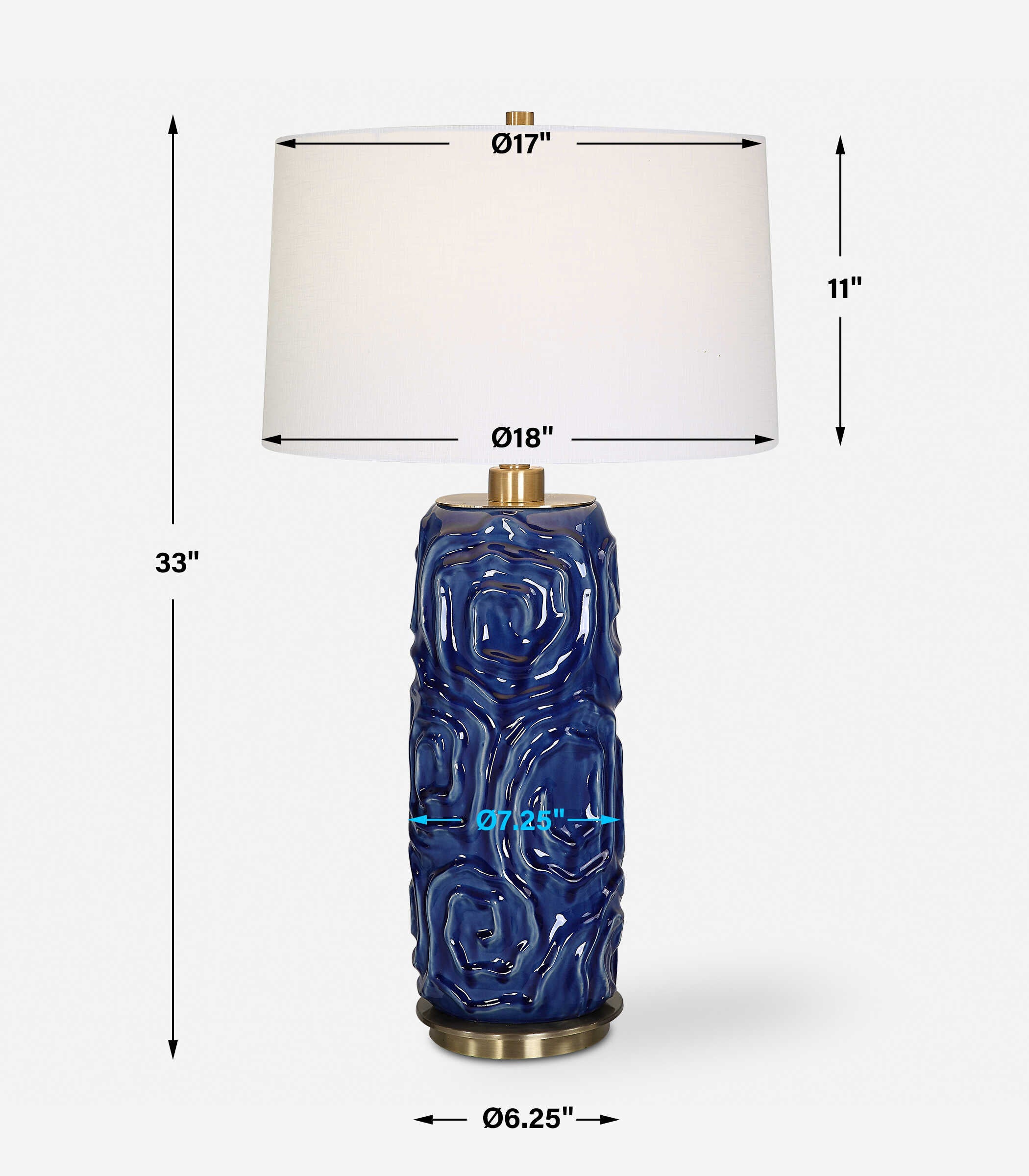 Zade Blue Table Lamp