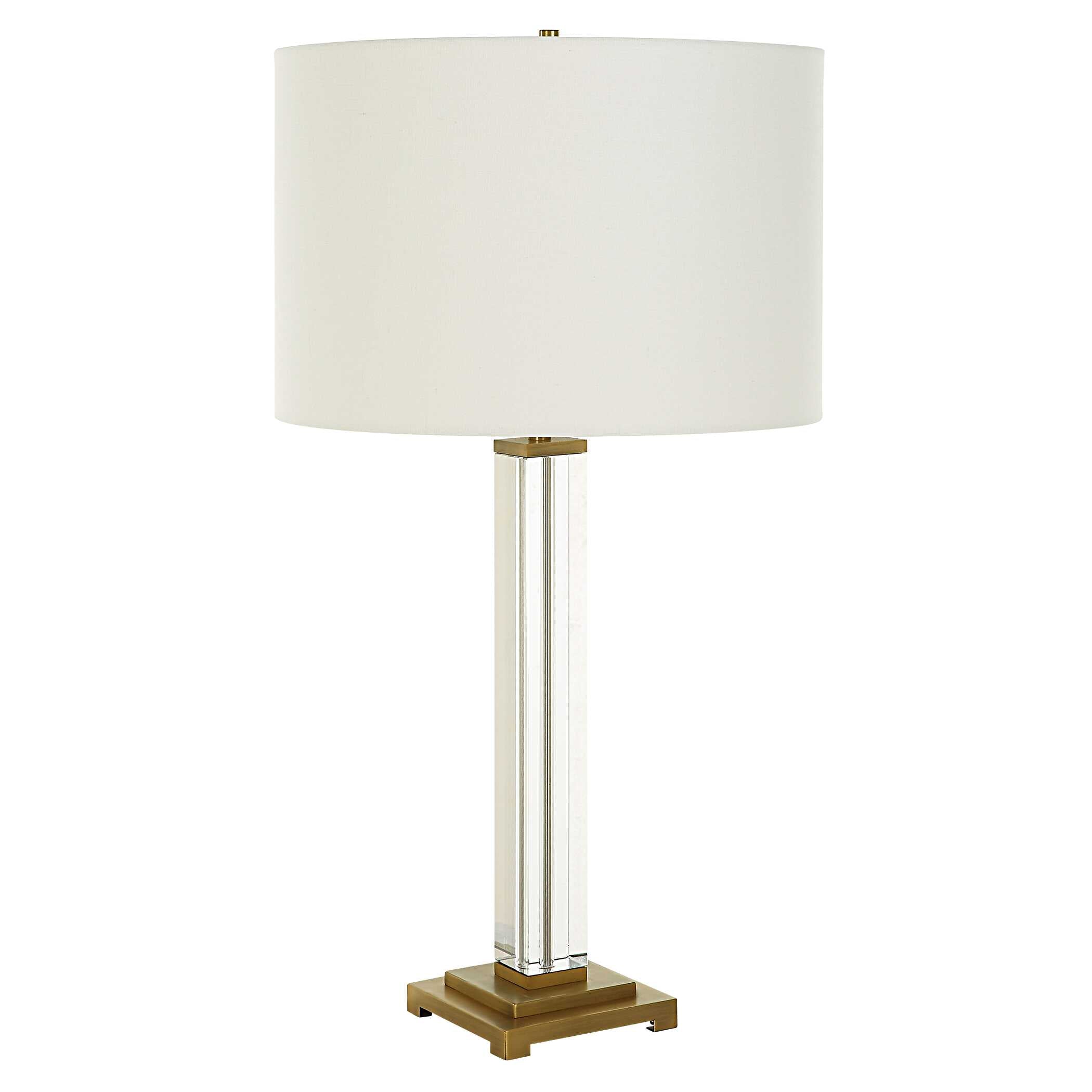Crystal Column Table Lamp