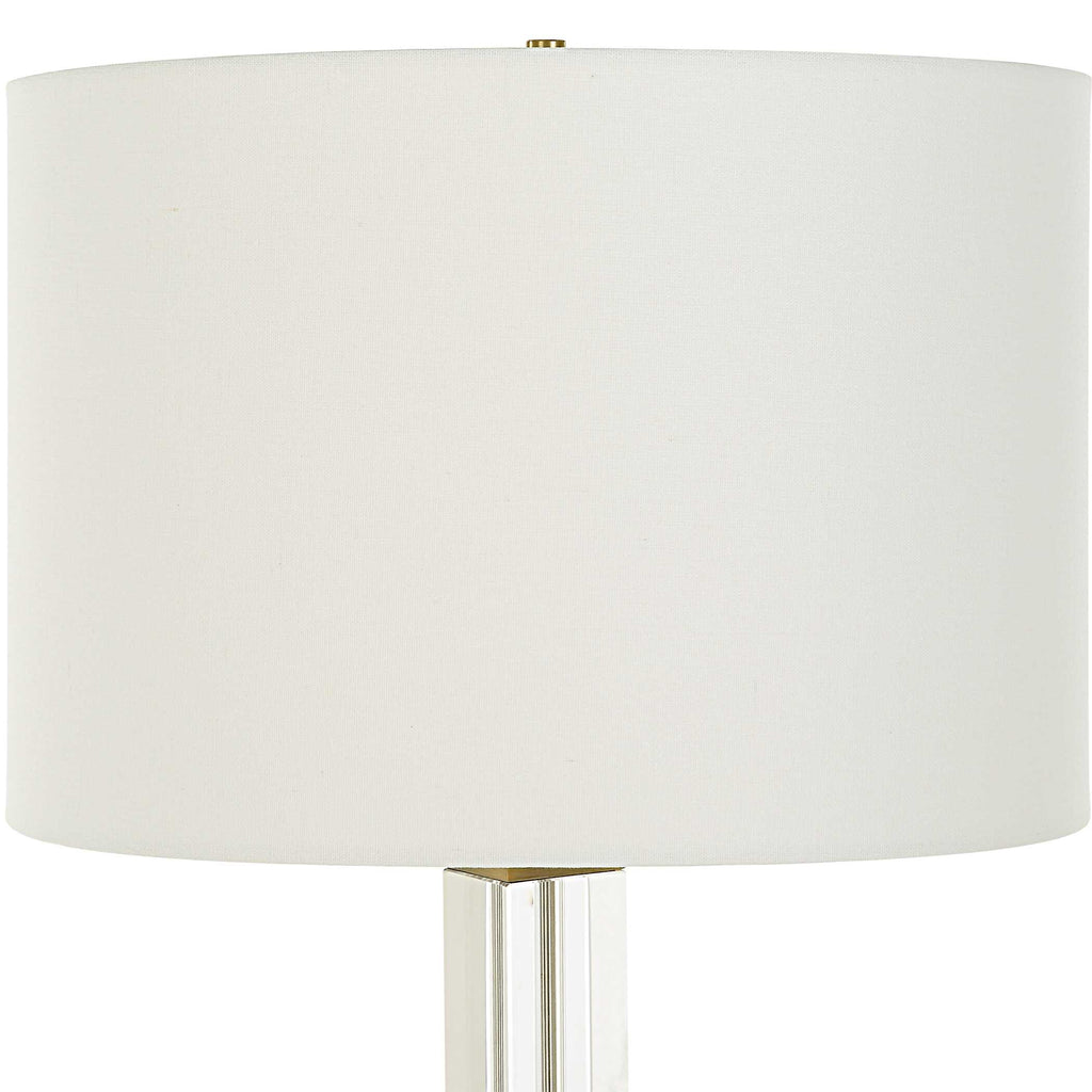 Crystal Column Table Lamp