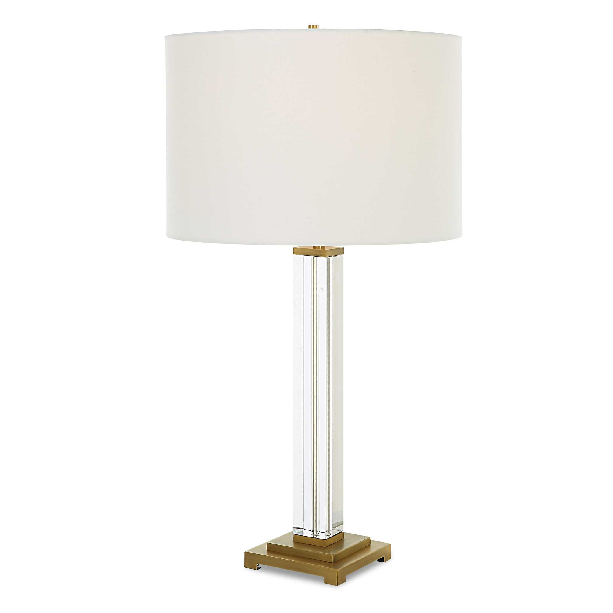Crystal Column Table Lamp