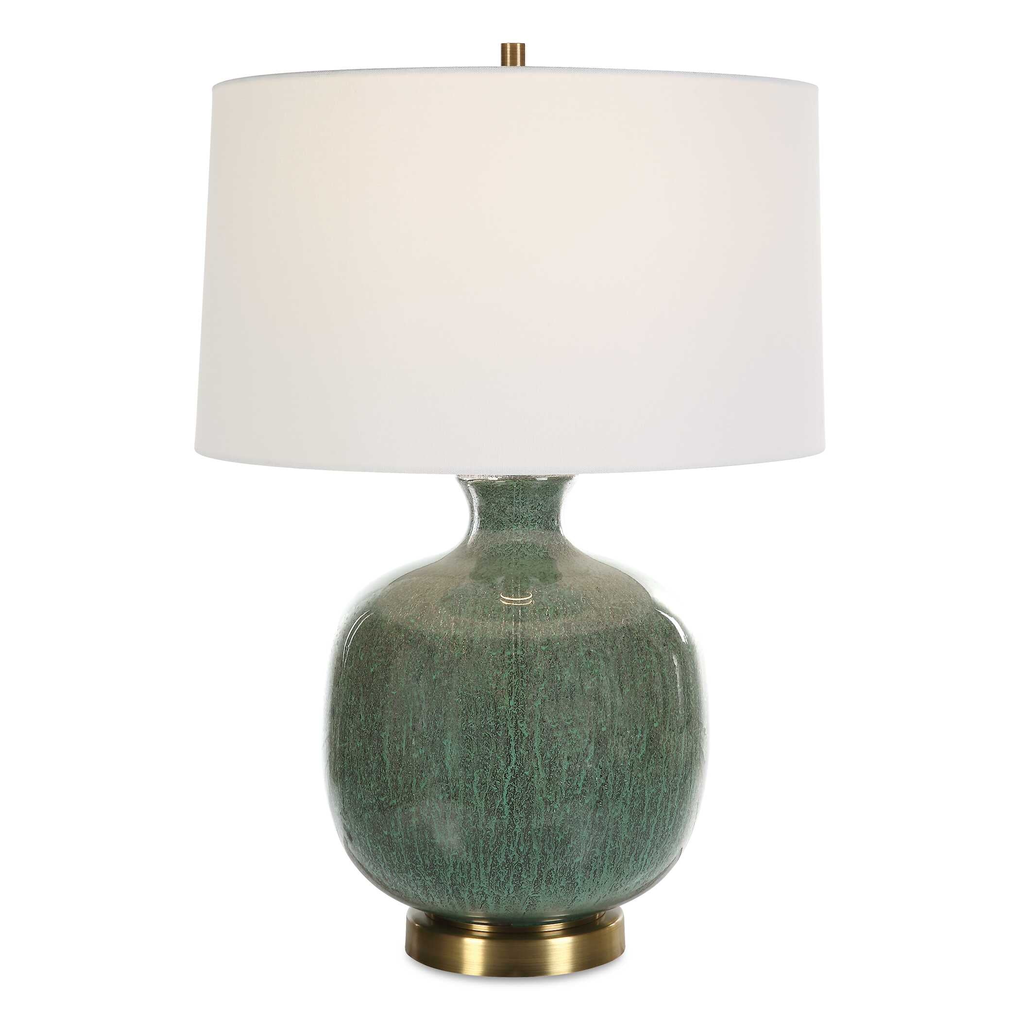 Nataly Aged Green Table Lamp