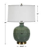Nataly Aged Green Table Lamp