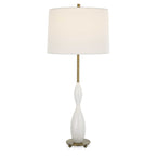 Annora Glossy White Table Lamp