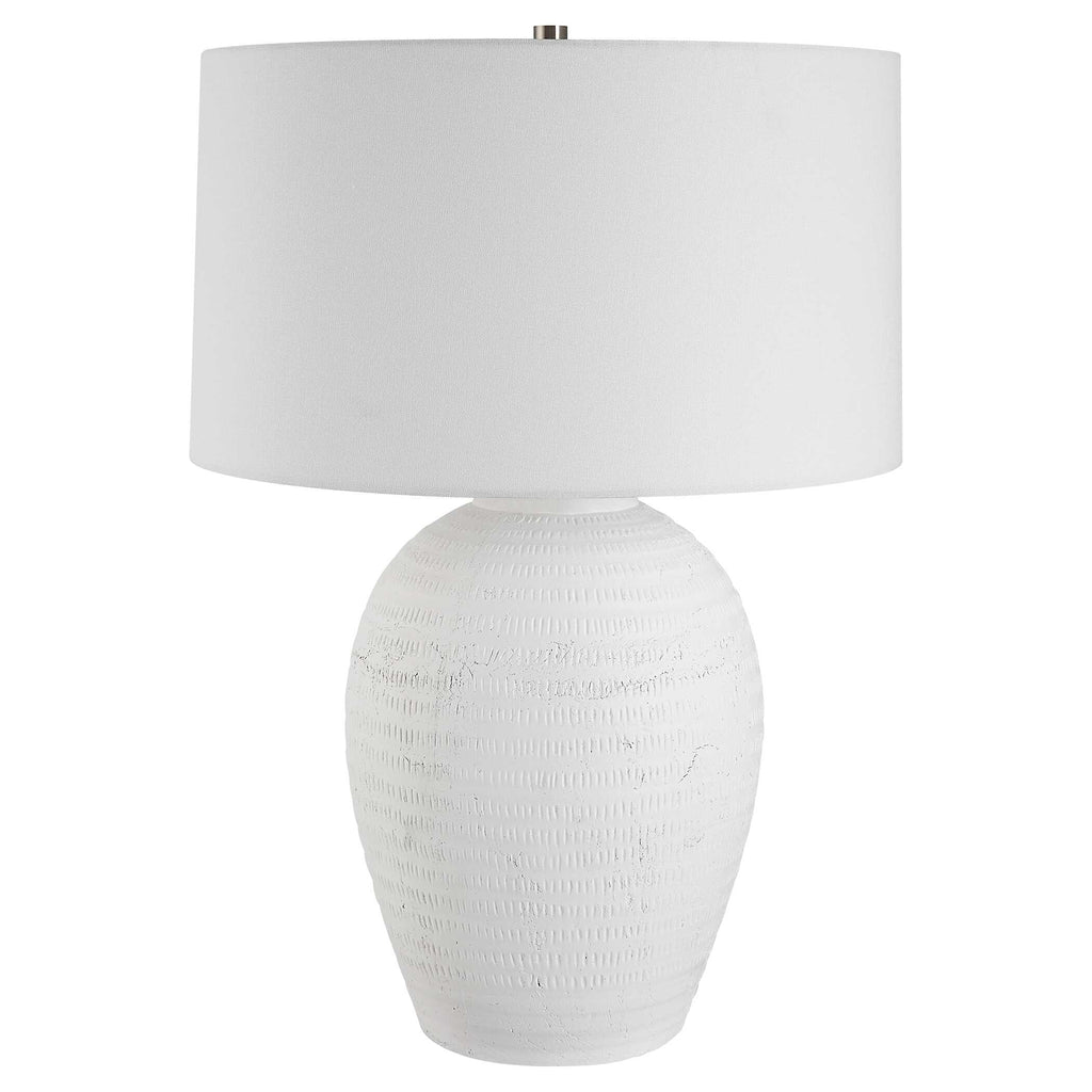 Reyna Chalk White Table Lamp