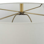 Window Pane White Table Lamp