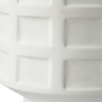 Window Pane White Table Lamp