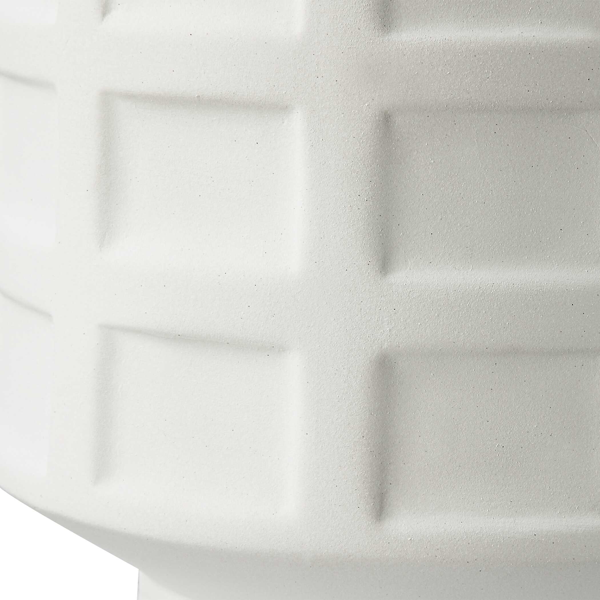 Window Pane White Table Lamp