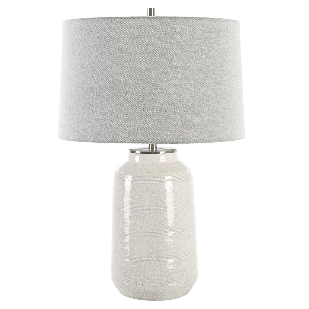 Odawa White Farmhouse Table Lamp