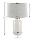 Odawa White Farmhouse Table Lamp