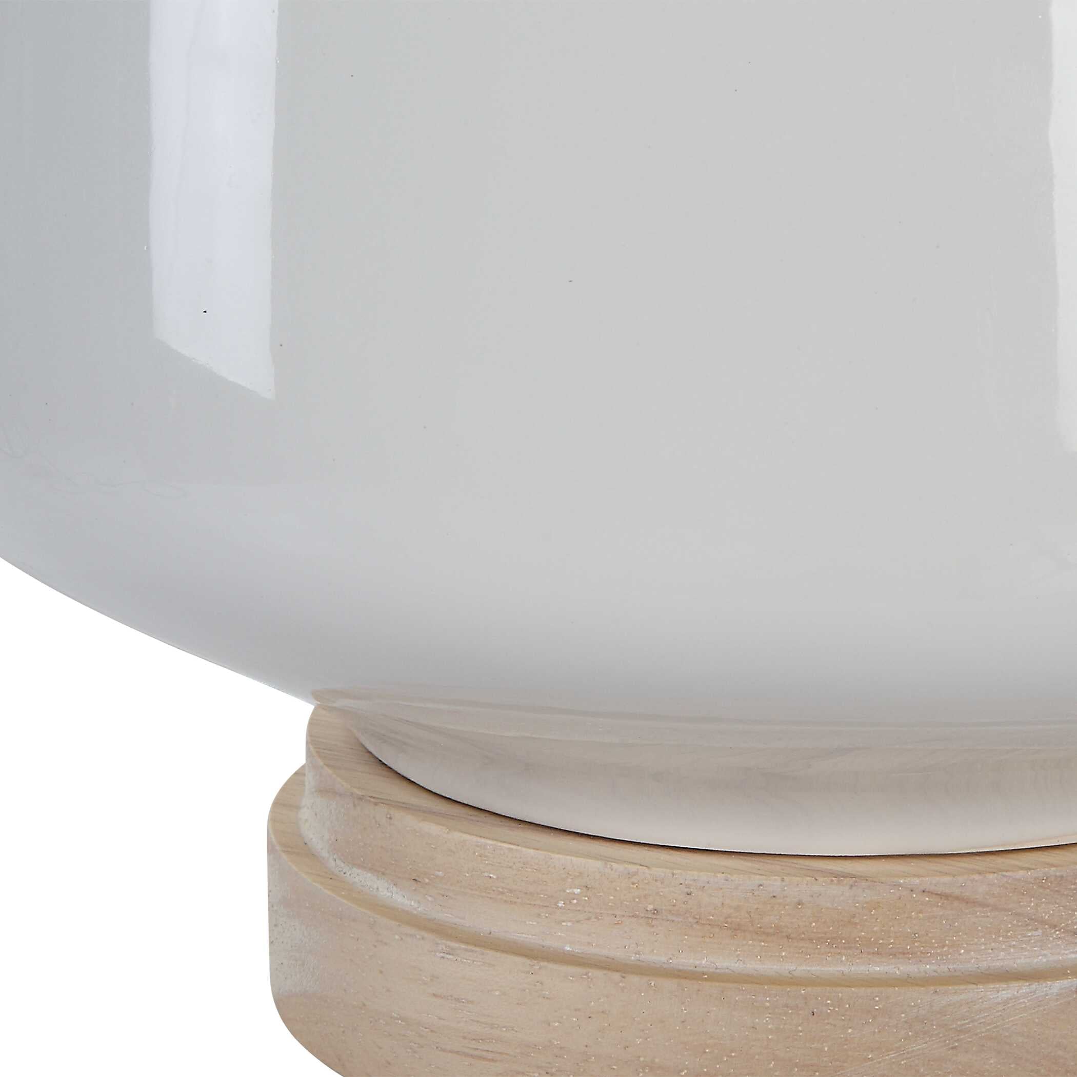 Opal Gloss White Table Lamp