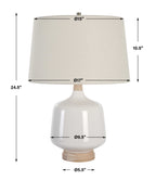 Opal Gloss White Table Lamp