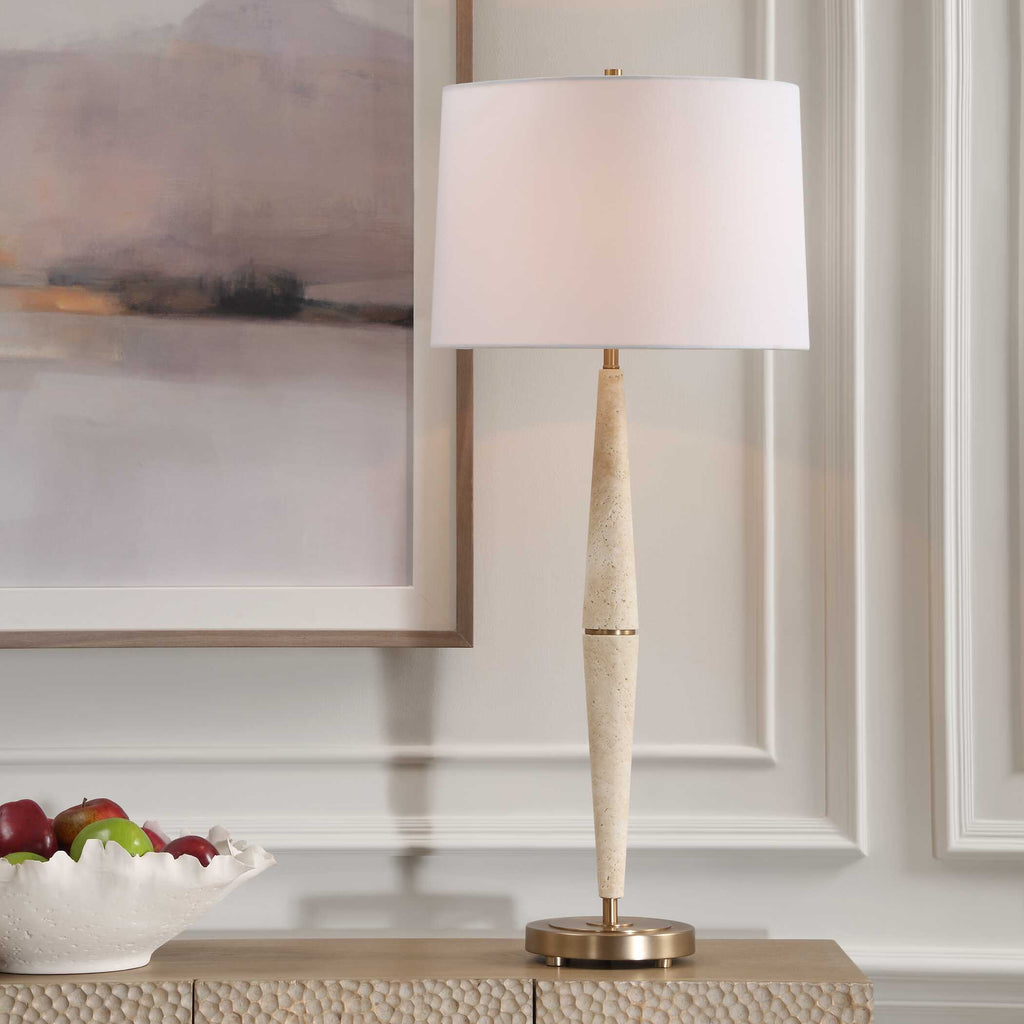 Palu Travertine Table Lamp