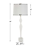 Helena Slender White Table Lamp
