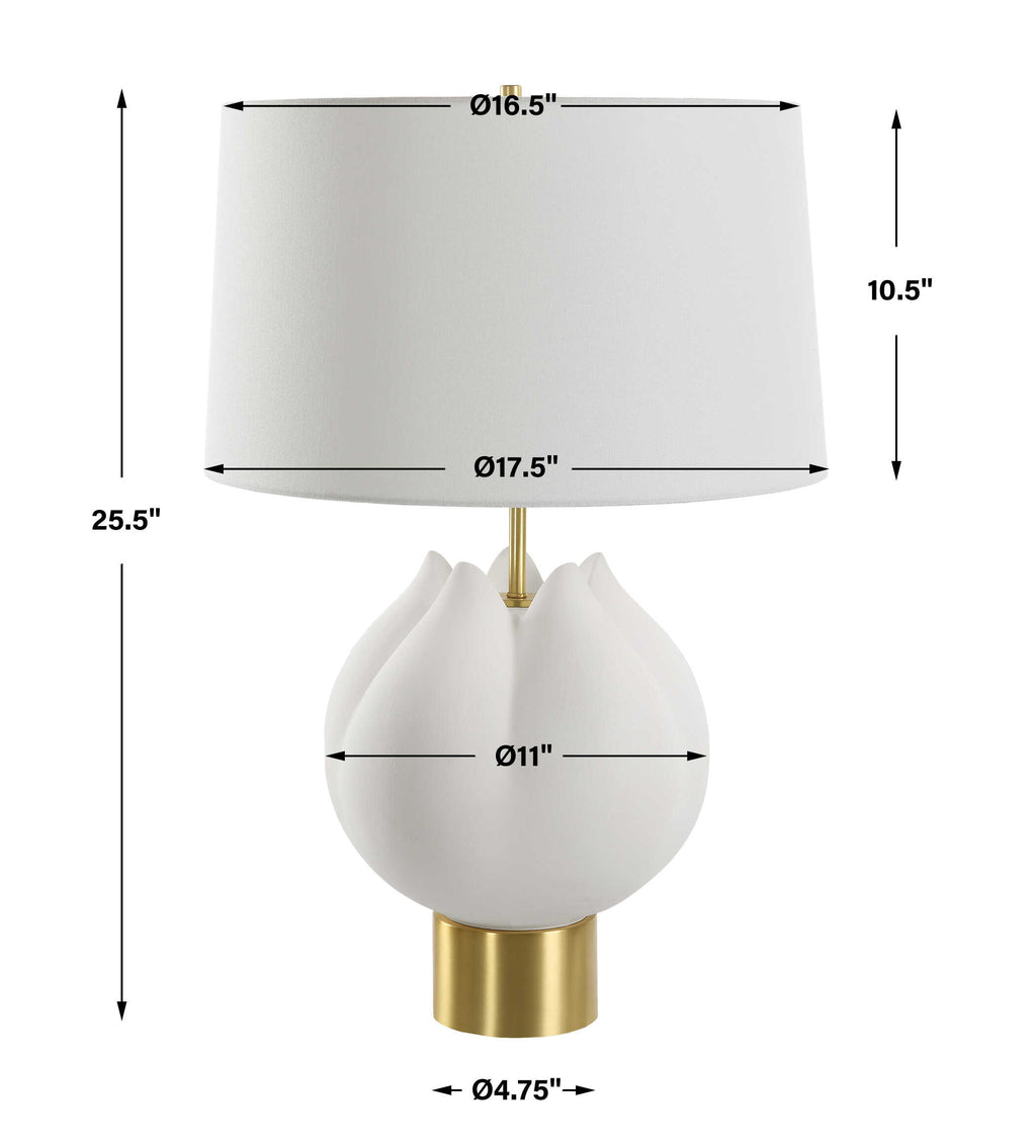 In Bloom White Table Lamp