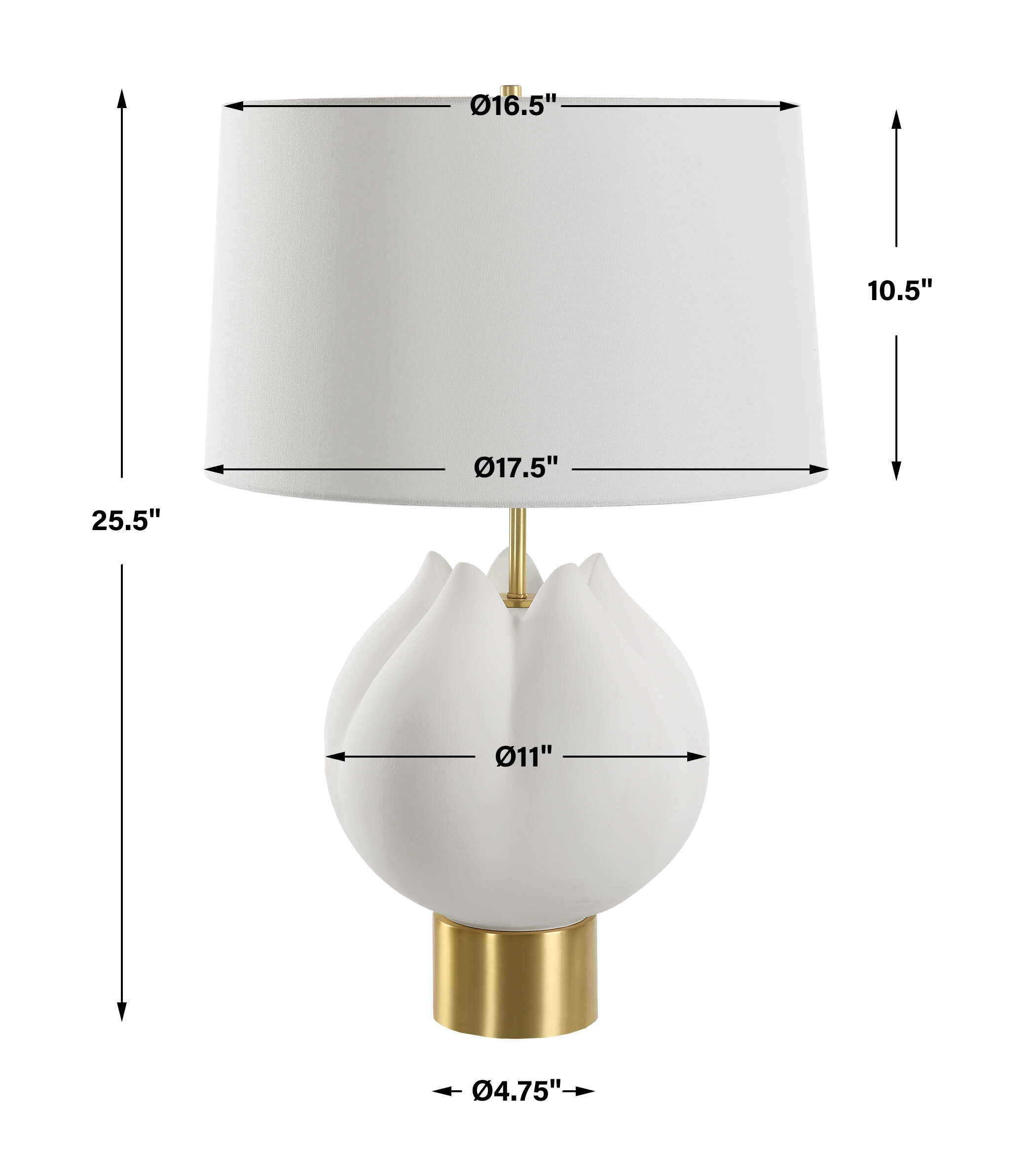 In Bloom White Table Lamp