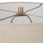 Spyglass Black Wood Grain Table Lamp