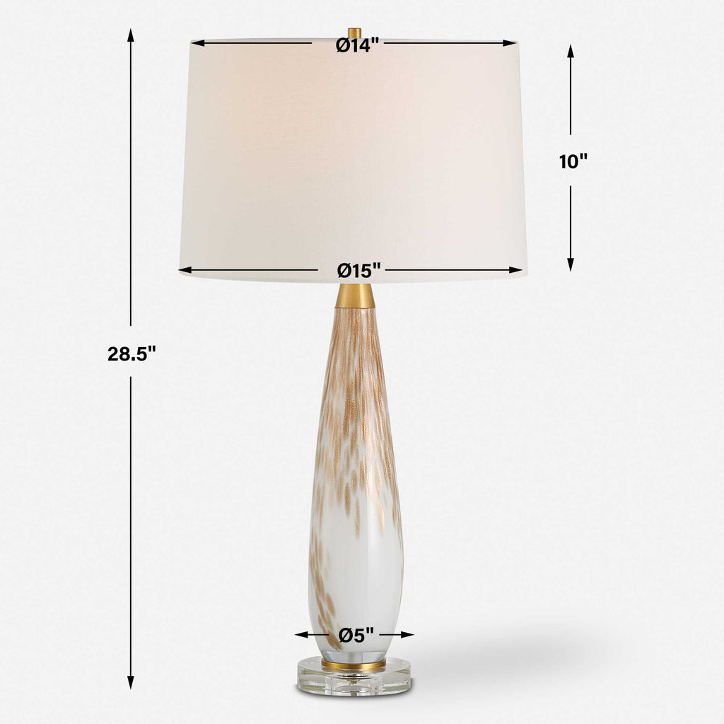 Lyra White & Gold Table Lamp