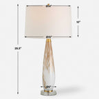 Lyra White & Gold Table Lamp