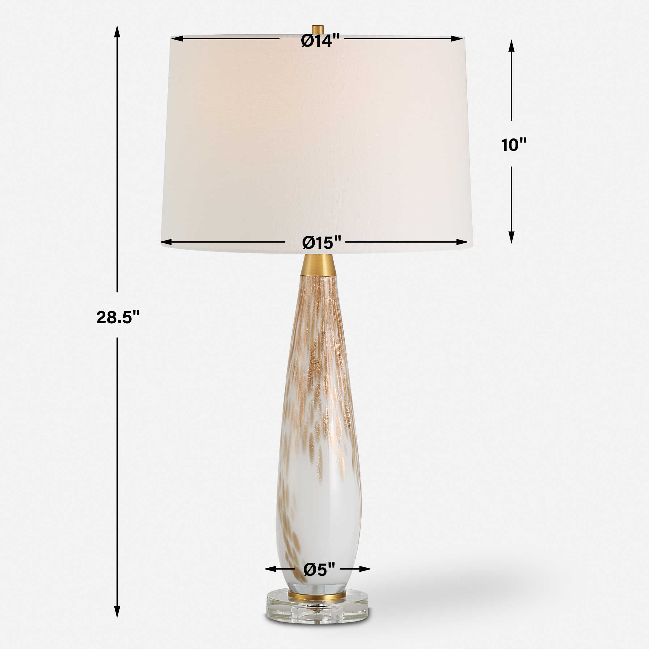 Lyra White & Gold Table Lamp