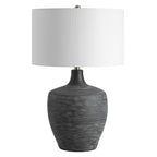 Graphite Ribbed Table Lamp