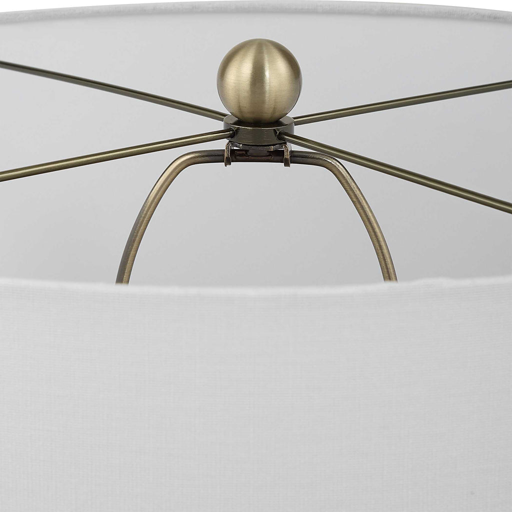 Graphite Ribbed Table Lamp