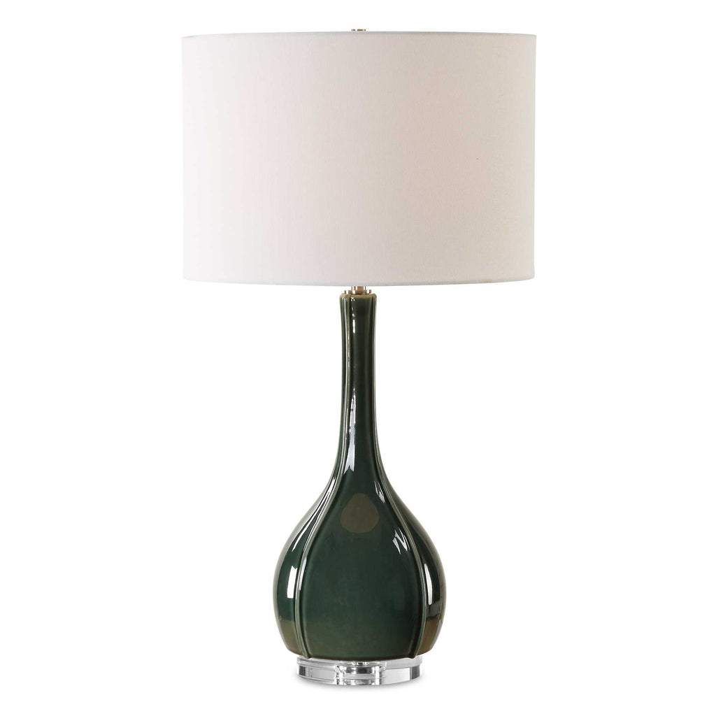 Essex Green Glass Table Lamp
