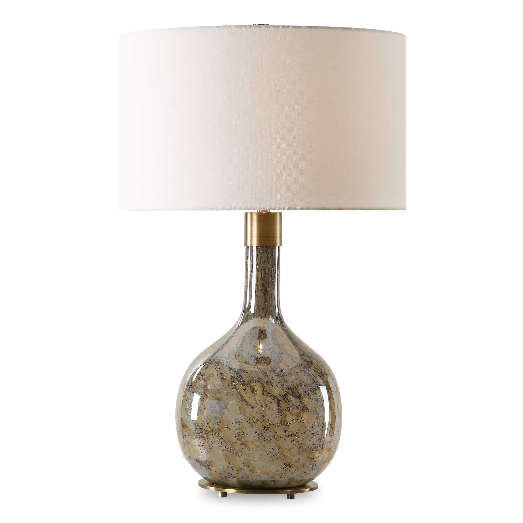 Rhine Brown Glass Table Lamp