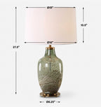 Chianti Olive Glass Table Lamp