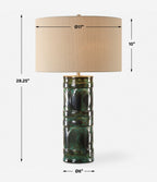 Loch Green Glaze Table Lamp