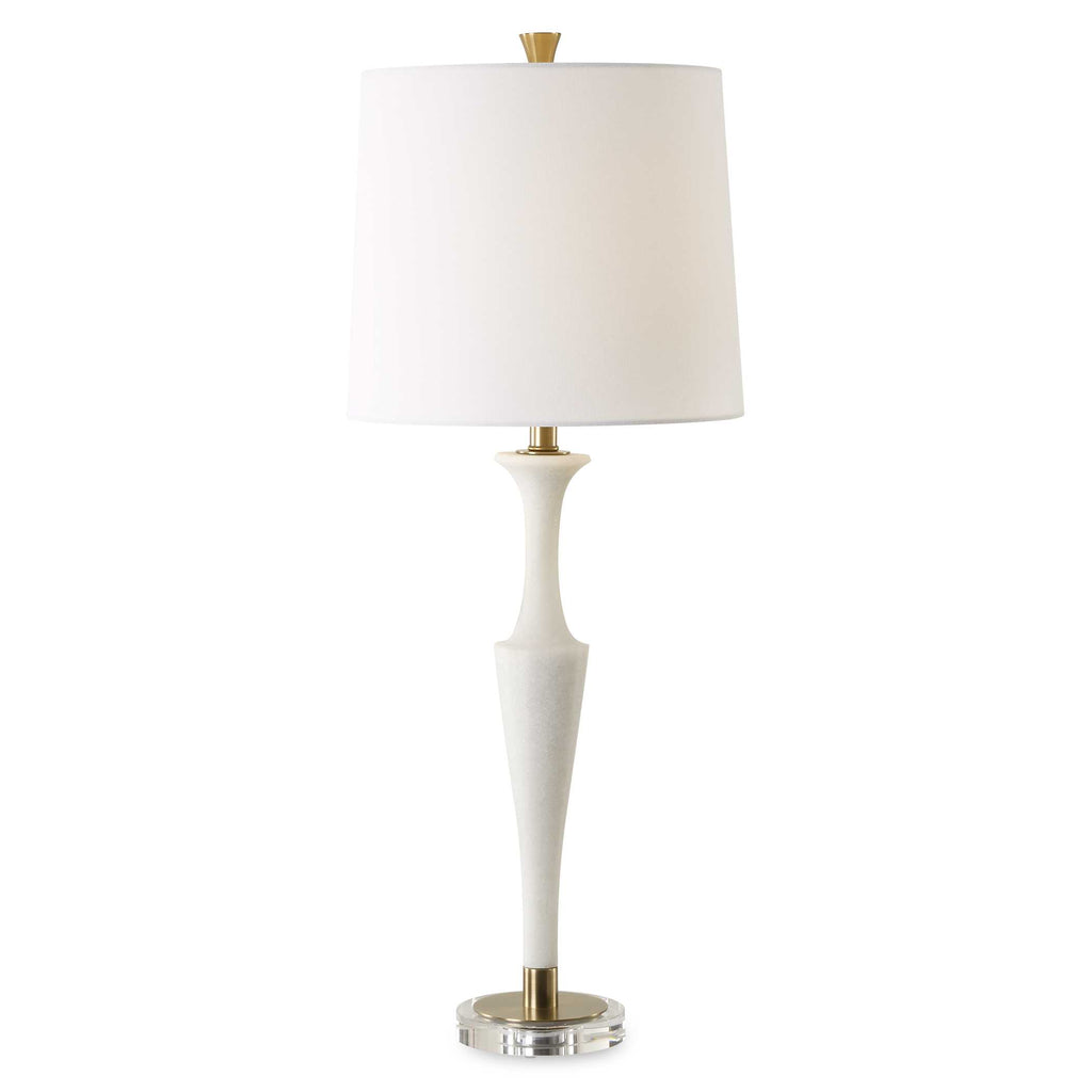 Colette White Stone Table Lamp