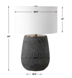 Americana Aged Black Table Lamp
