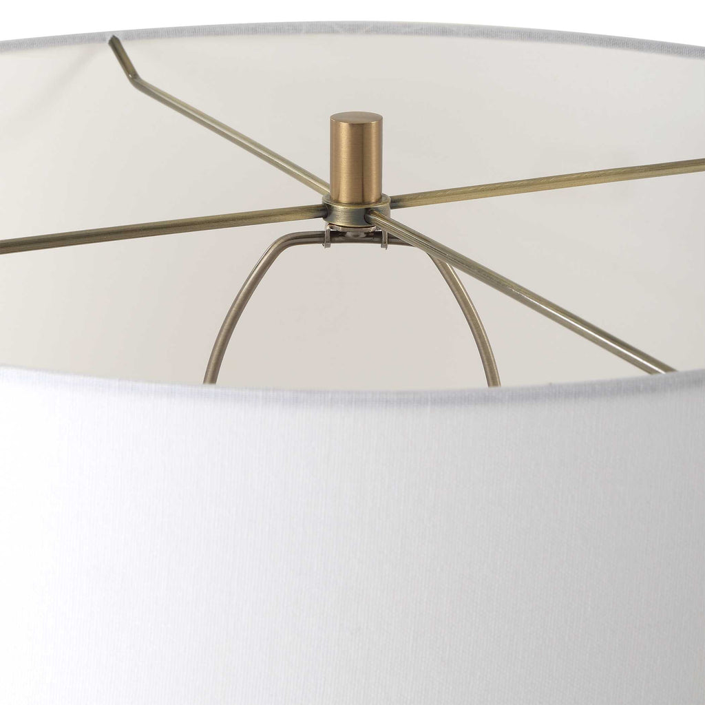 Knox Travertine Floor Lamp