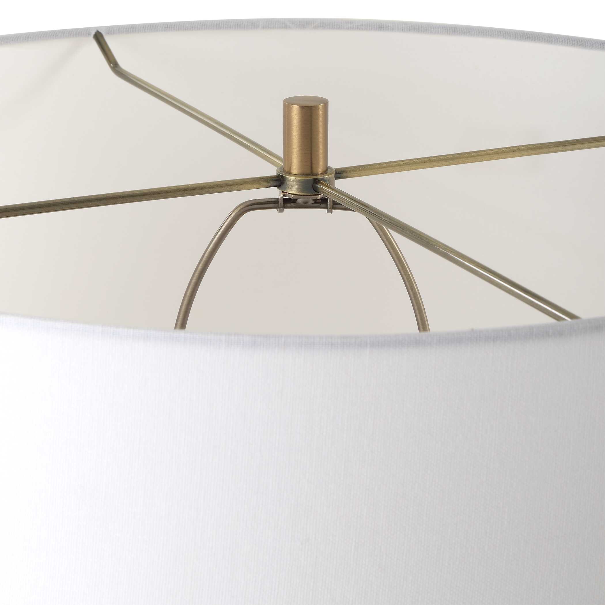 Knox Travertine Floor Lamp