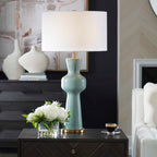 Pollard Slate Green Table Lamp