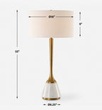 Avola White Marble Table Lamp