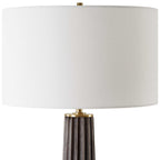 Forage Dark Scalloped Table Lamp