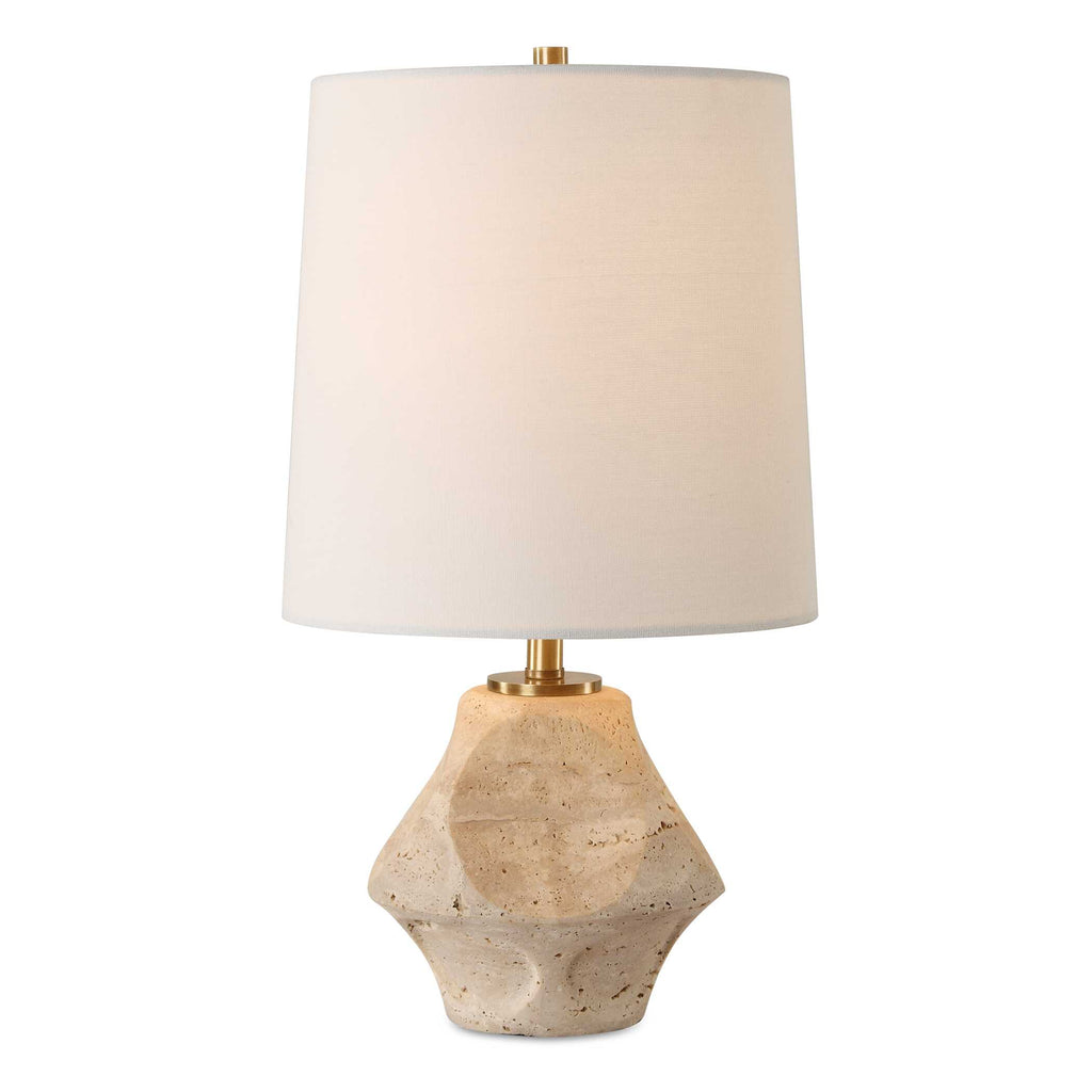 Indent Travertine Accent Lamp