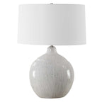 Dribble White Glaze Table Lamp