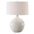 Dribble White Glaze Table Lamp